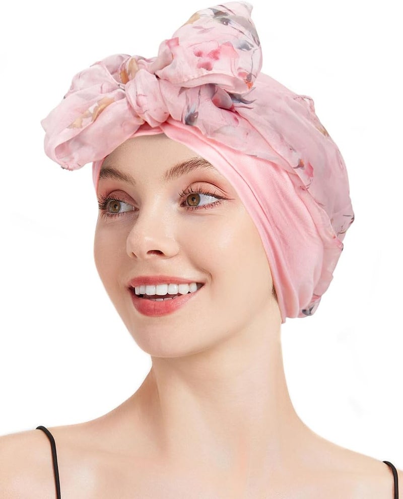 FADACHY Chemo Headwear for Women Full Coverage Head Scarf Hair Wrap Head Covering for Cancer Chemotherapy Patients, Hair Loss - Image 1